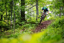 Ryan Krueger riding the Advocate Watchman in Copper Harbor