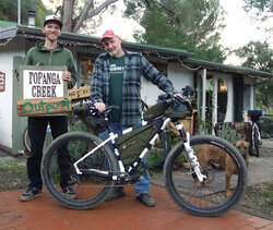 Chris is ready for the Baja Divide with his Hayduke fitted with Bedrock Bags