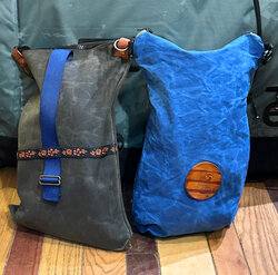 Canvas bicycle panniers