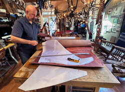 Our leather crafting table